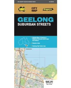 UBD/Gregorys Geelong & Suburban Streets 385 Map #15 (Min Order Qty 2)