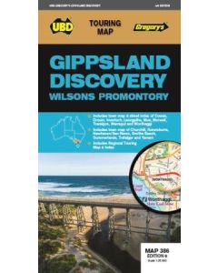 UBD/Gregorys Gippsland Discovery & Wilsons Promontory 386 Map #8 (Min Order Qty 2)