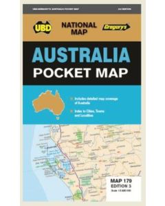 UBD/Gregory's Australia Pocket Map 179 3rd Ed. (Min Order Qty 2)