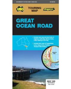UBD/Gregorys Great Ocean Road Map 308 Map #9  (Min Order Qty 2)