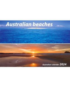 Australian Beaches 2024 Wall Calendar 240x340mm (Min Order Qty 5) 