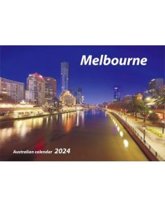 Melbourne 2024 Wall Calendar 240x340mm(Min Order Qty 5) 