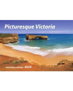 Picturesque Victoria  2024 Wall Calendar 240x340mm  (Min Order Qty 5) 