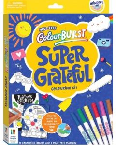 Mindful Me - Colour Burst Super Grateful Colouring Kit (Order in Multiples of 2)