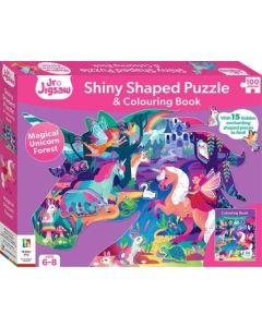 Magical Unicorn Forest Shiny Shaped Puzzle (Min Order Qty: 6) 
