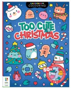 Kaleidoscope Sticker Colouring: Too Cute Christmas 