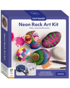 Craft Maker Neon Rock Art Kit 