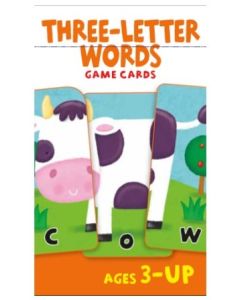 School Zone Flash Cards Three-Letter Words Puzzle Cards (Min Ord Qty 2)