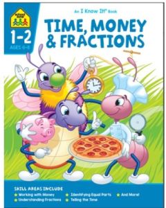 School Zone I Know It Time, Money and Fractions (Min Ord Qty 2) 