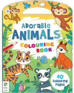 Colouring Book with Handle Adorable Animals  (Min Ord Qty 3)  