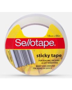 Sellotape Sticky Tape 18mm x 66m Roll  (Min Order Qty 8)