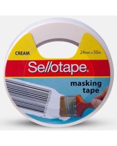Sellotape Masking Tape 24mm x 50m (Min Order Qty 9)