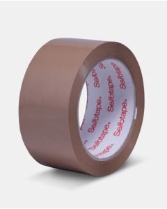 Sellotape Packaging Brown Tape 38mmx75m (Min Order Qty: 6)