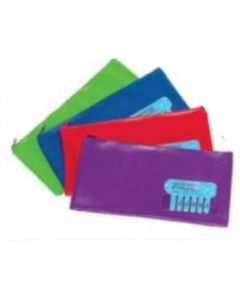 Marbig Name Pencil Case Large 345 x 165mm Assorted Colours (Min Ord Qty 2)