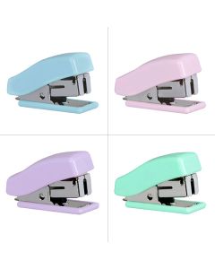 Marbig Mini Stapler with Staples Assorted Pastel Colours (Min Ord Qty 12) *** Special Order Item ***