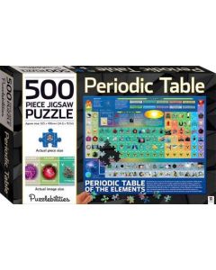 Hinkler Puzzlebilities Periodic Table 500 Piece Jigsaw Puzzle (Order in Multiples of 2)