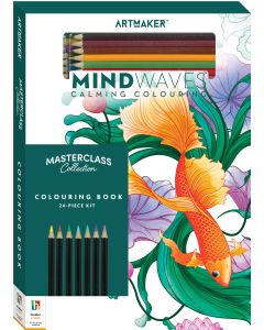 Art Maker Kit Mindwaves Calming Colouring Masterclass (Order in Multiples of 2)