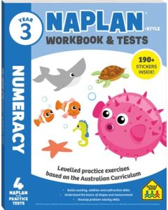 Year 3 NAPLAN style Numeracy Workbook and Tests (Min Ord Qty 2)