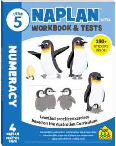 Year 5 NAPLAN style Numeracy Workbook and Tests (Min Ord Qty 2)