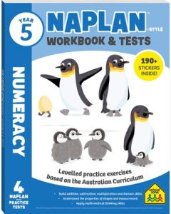 Year 5 NAPLAN style Numeracy Workbook and Tests (Min Ord Qty 2)