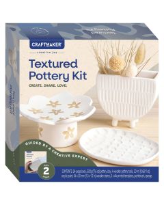 Craft Maker Classic Textured Pottery Kit 