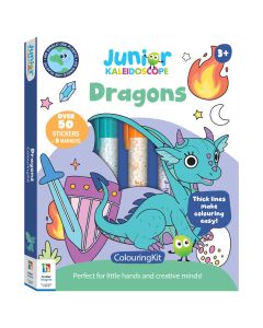 Jr Kaleidoscope Colouring Kit Dragon Dreams
