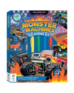 Kaleidoscope Colouring Kit Monster Trucks
