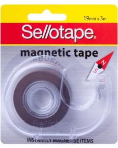 Sellotape Magnetic Tape on dispenser 19mm x 3m (Min order Qty 6)