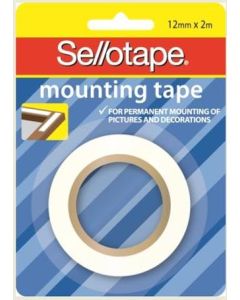 Sellotape Mounting Tape 12mm x 2m (Min order Qty 6)