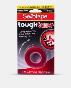 Sellotape Clear Tough Tape 19mmx1.5m BOX OF 8