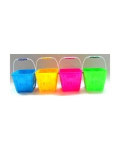 Beach Bucket 14cm Square (Min Order Qty 4)