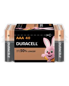 Duracell AAA 40 Pack Coppertop Batteries (Min order Qty: 6)