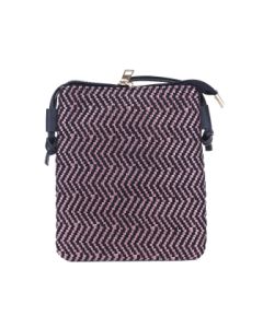 Shoulder Bag with ZigZag Pattern Pink (Min Order Qty 1)