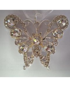 Wedding Bridal Charm, Rhinestone Butterfly