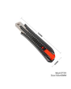 Plastic Cutter Safety Knife 18mm Black