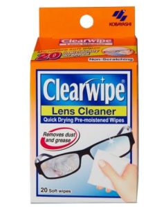 Clearwipe Lens Cleaner 20 Wipes Display of 6 (Min Order Qty 1)