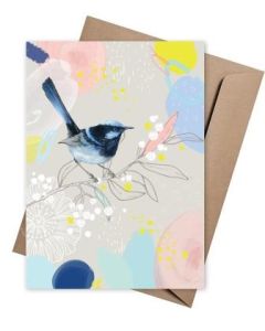 Greeting Card – Wild Wren Card (Order in Multiples of 3)