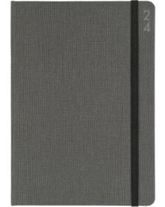 Collins Designer A5 2024 Week to View Diary - Charcoal (Min Order Qty: 5) 