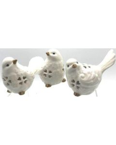 Adrienne Birds White 10cm (Min Ord Qty 2)