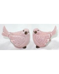 Paixo Birds 10x9cm 2 Assorted - Pink (Min Order Qty: Multiples of 6) 