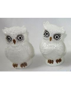 Owl Birds Tannira 12cm - White (Min Order Qty: Multiples of 8) 