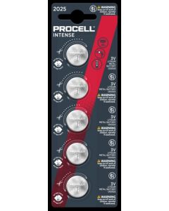 Battery Procell Intense #2025 Card of 5 (Min Order Qty: 1)