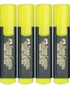 Faber Castell Textliners Wallet of 4 Yellow  (Min Order Qty 2)