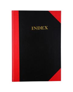 Cumberland Red and Black Gloss Notebook A4 100 Leaf Indexed (Min Ord Qty 1) ***Special Order Item***