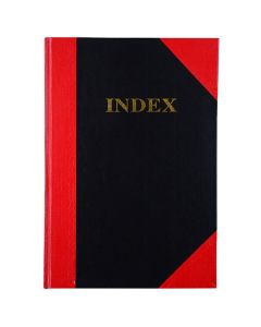 Cumberland Red and Black Notebook A5 100 Leaf Indexed (Min Ord Qty 1) ***Special Order Item***