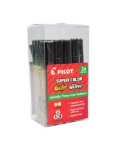 Pilot Metallic Permanent Markers Multi Pack of 24 (Min Order Qty 1)