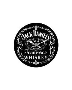 Jack Daniels 17cm Glass Clock (Min Order Qty 3)