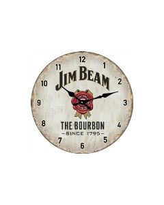 Jim Beam 17cm Glass Clock (Min Order Qty 3)