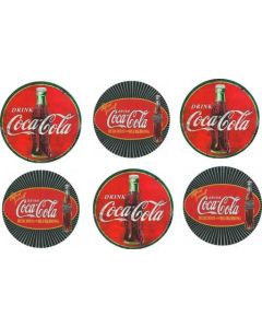 Coasters Set of 6 - Coca-Cola (Min Ord Qty 1)