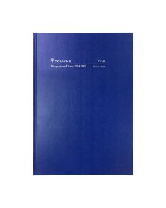 Collins Kingsgrove Financial Year 2024-2025 A4 Day to Page Diary Navy (Order in Multiples of 5 Only) ***Available March 2024*** Special Order Item